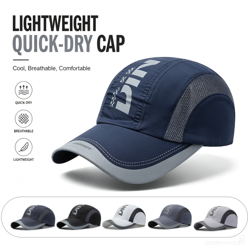 Running Cap Mesh - Szybkoschnąca sportowa czapka męska, lekka czapka