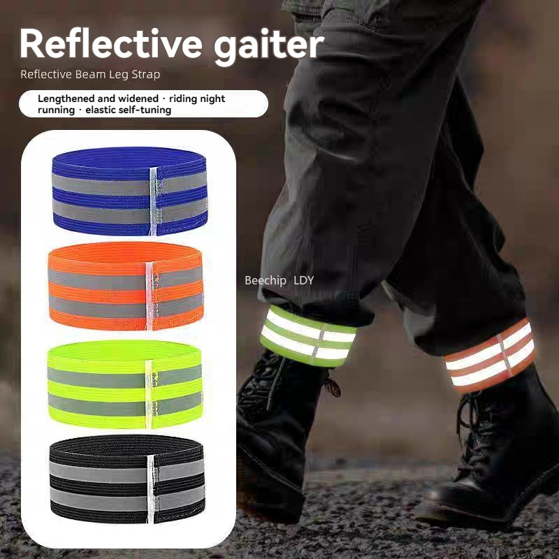 Running Gear Parts - Odblaskowe paski na spodnie rowerowe, getry