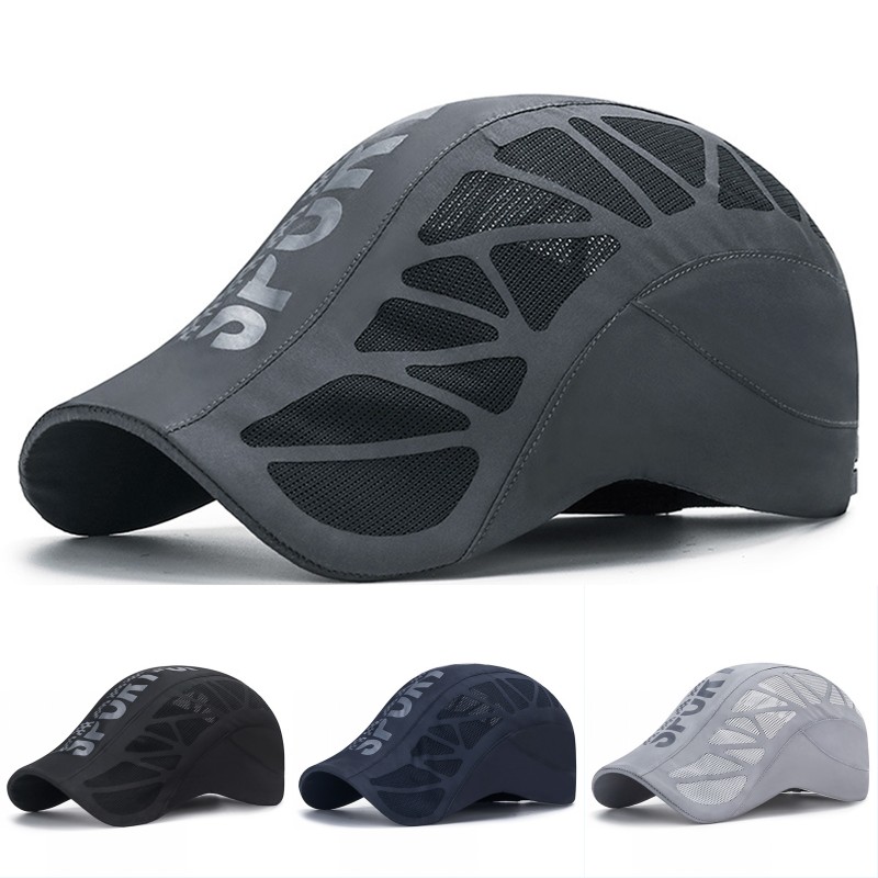 Running Cap Mesh - Letnia, przewiewna, szybkoschnąca czapka z siatki,