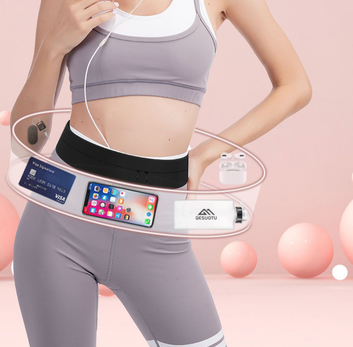 Pas do biegania z torbą na but – Running Jogging Gear recenzja i cena