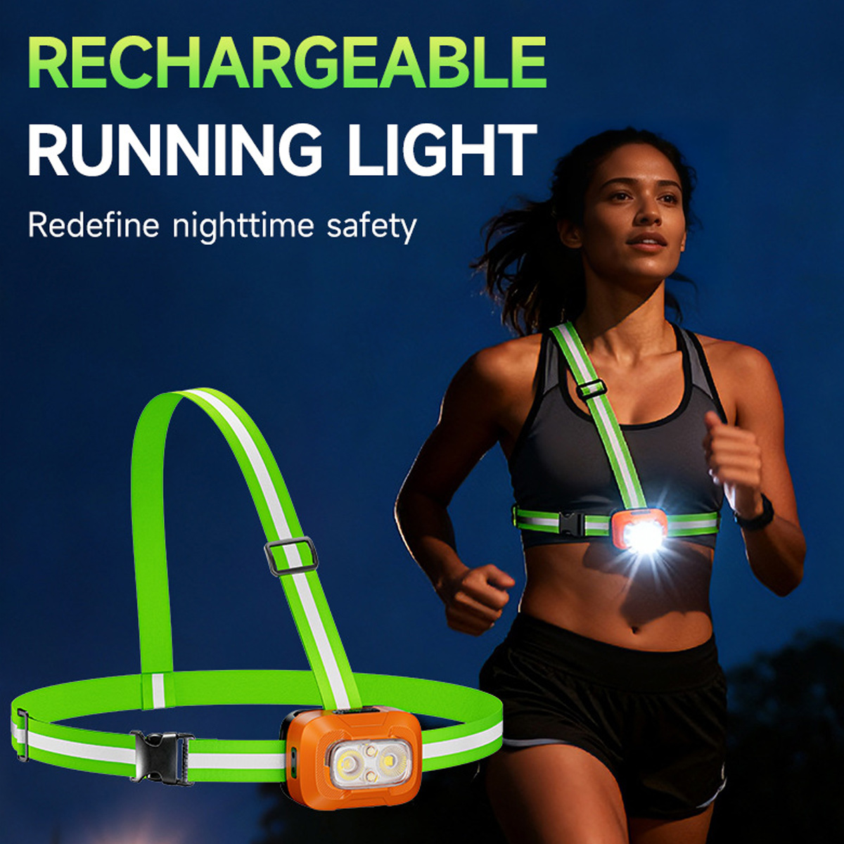 Światło do biegania, ładowane  – Running Jogging Gear recenzja i cena