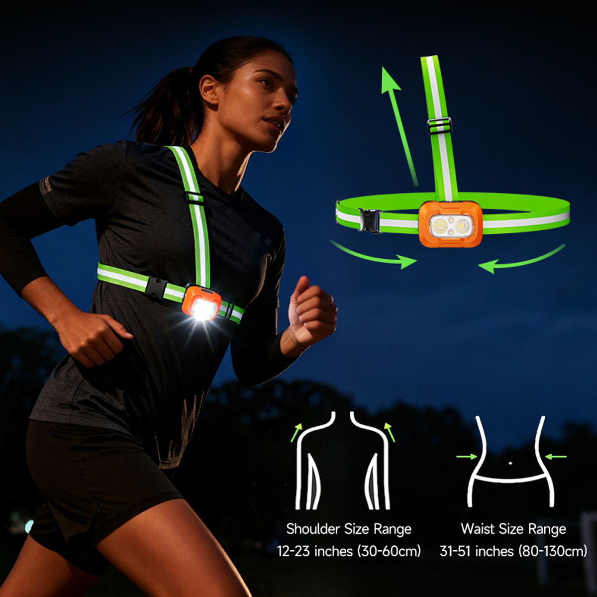Światło do biegania, ładowane  – Running Jogging Gear recenzja i cena